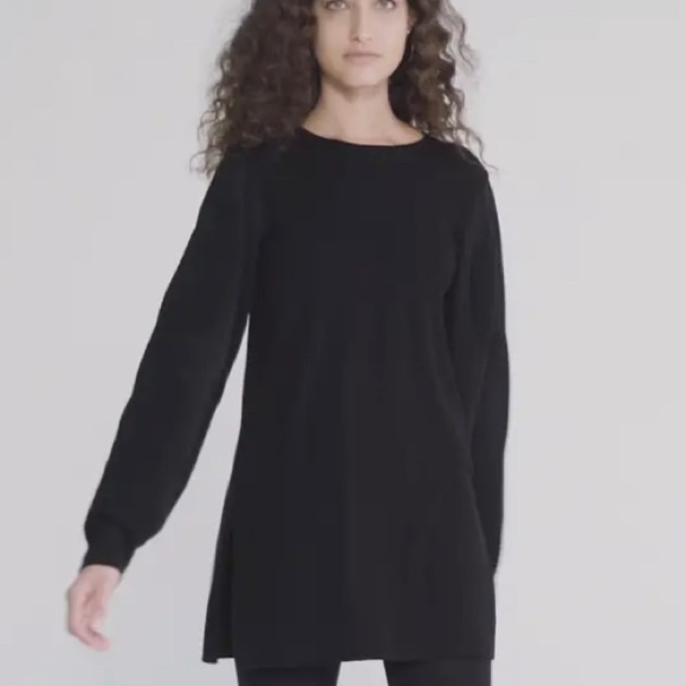 Wolford Trinity Contrast Sleeve Knit Sweater-Nwt-Xs